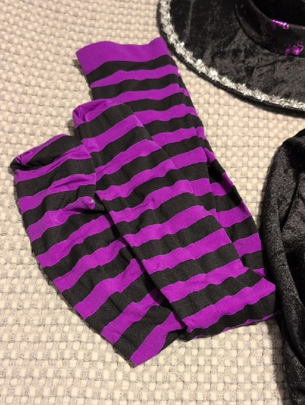 Spirit Girls Black and Purple Sparkle Witch Costume Dress - Picture 4 of 11